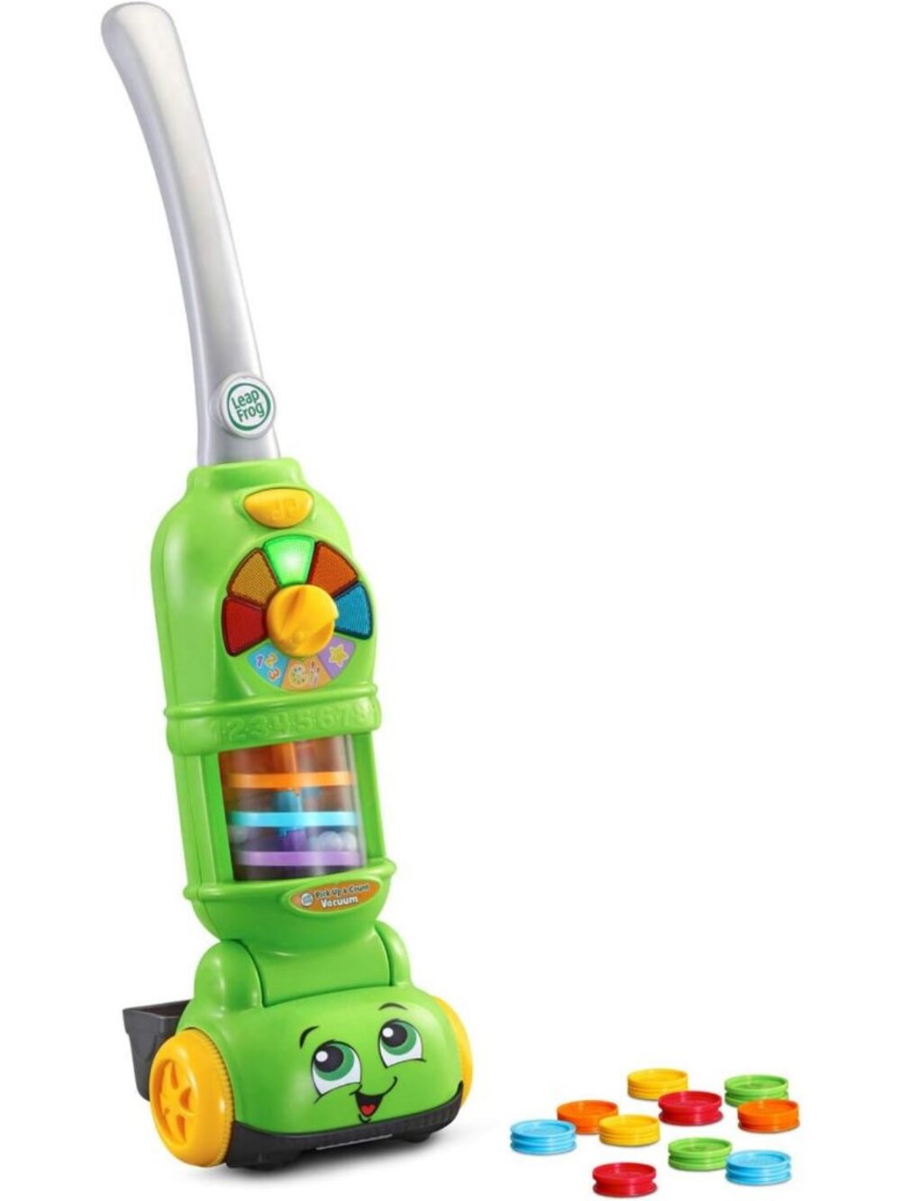 Kids' Educational Vacuum Toy - Leap and Count Fun, Green Learning Playset